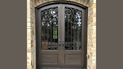 Exterior iron doors