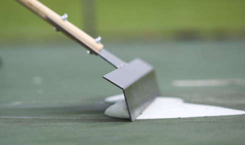 tennis court installation